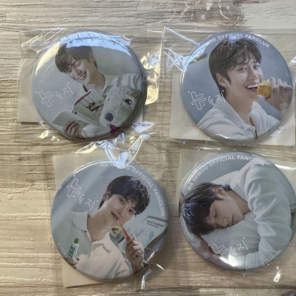 [USED] Korean actor Nainu official fan club badge set of 8