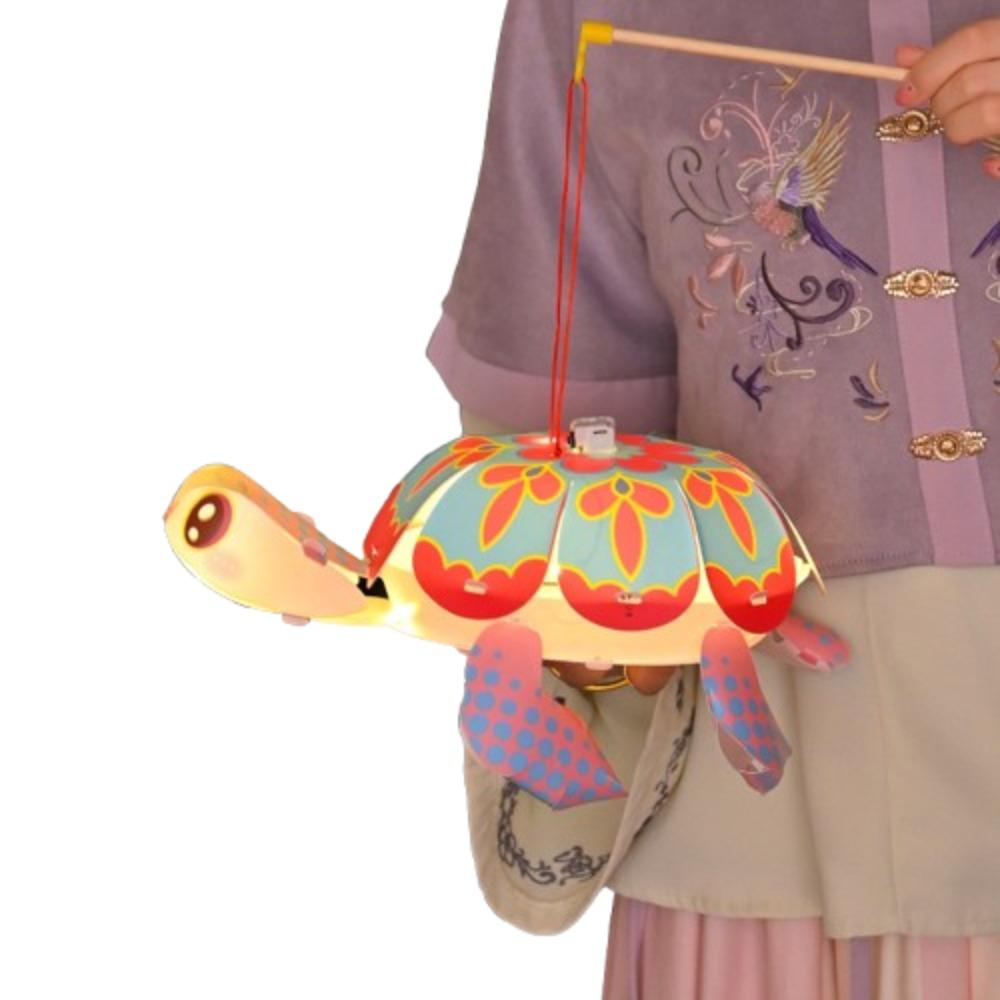

LED Light Turtle-Shaped Paper Lanterns Cartoon Festival Lantern Material Kits Moon Festival Style 3