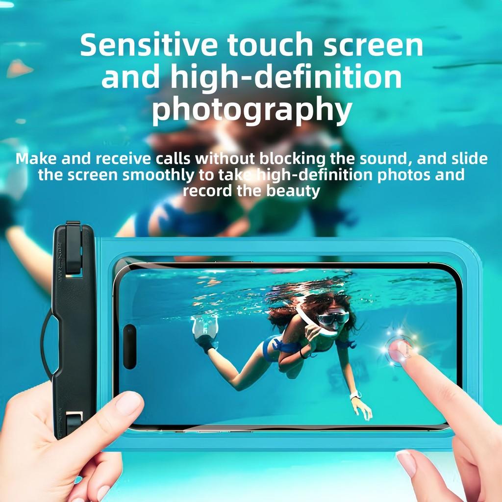 Waterproof Phone Case Pvc Touchscreen Compatible For Swimming And Outdoors