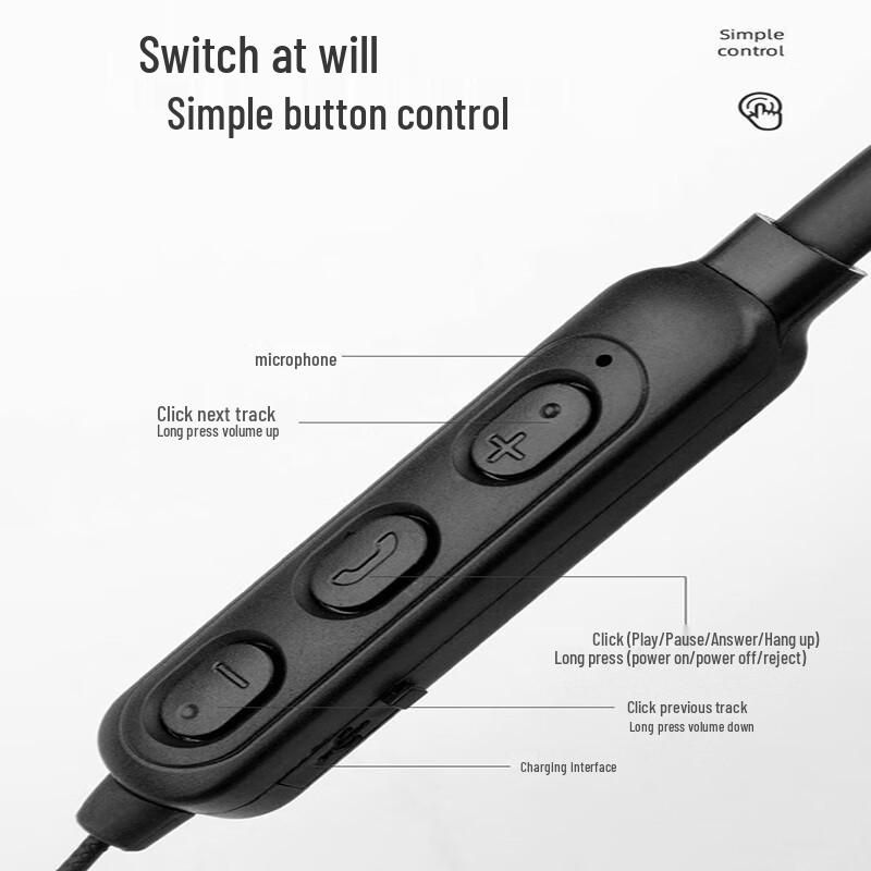 G05 Wireless Neckband Bluetooth Earbuds: New Model with High-Fidelity Sound, Noise Cancelling, and Ultra-Long Battery Life for Sports & Running.