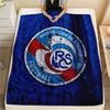 Couverture Flottée Imprimée RC Strasbourg Alsace, Haute qualité Confortable pour Toutes les Saisons, Décoration Intérieure, Chaleur et Confort