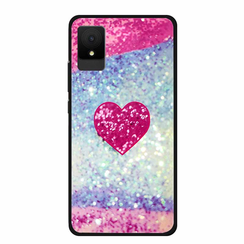 Für TCL 505 Handyhüllen Rückabdeckung Für TCL 502 Schwarzer Rand Silikon TPU Funda für TCL505 Marmor Weiche Hülle Bunte Hülle Bumper