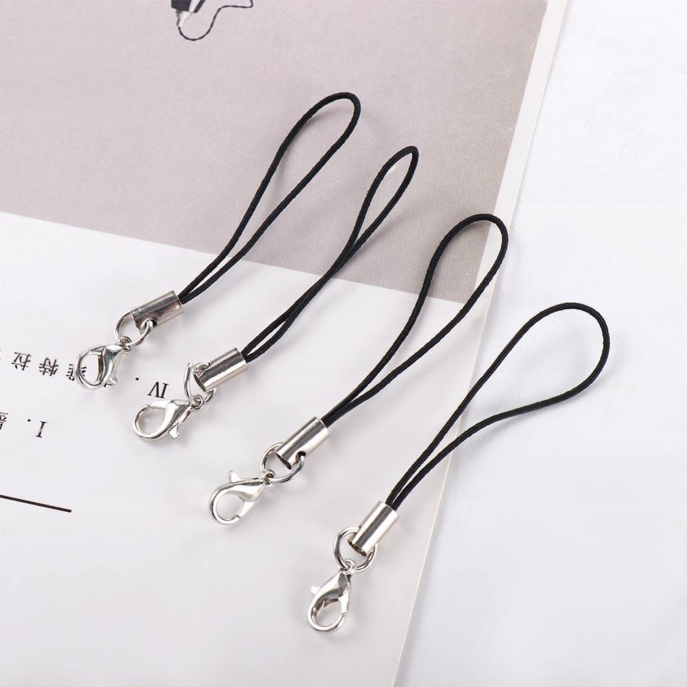 10Pcs Phone Hanger Clips Key Holder Bag Key Ring DYM Phone Lanyard String Phone Lanyard Lobster Clasp Rope Lanyard Lariat Cords