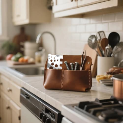 Thread Size Checker - Bolt & Nut Measuring Tool - Stainless Steel Thread Measuring Tool for Mechanics, Engineers, and Manufacturing Technicians