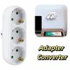 1 To 2 Way Adapter Converter Safety Door EU Power Plug Power Adapter  Electrical Plug