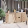 Kitchen Cabinet MEPPEL Brown Oak Effect 106 X 55 X 64 Cm