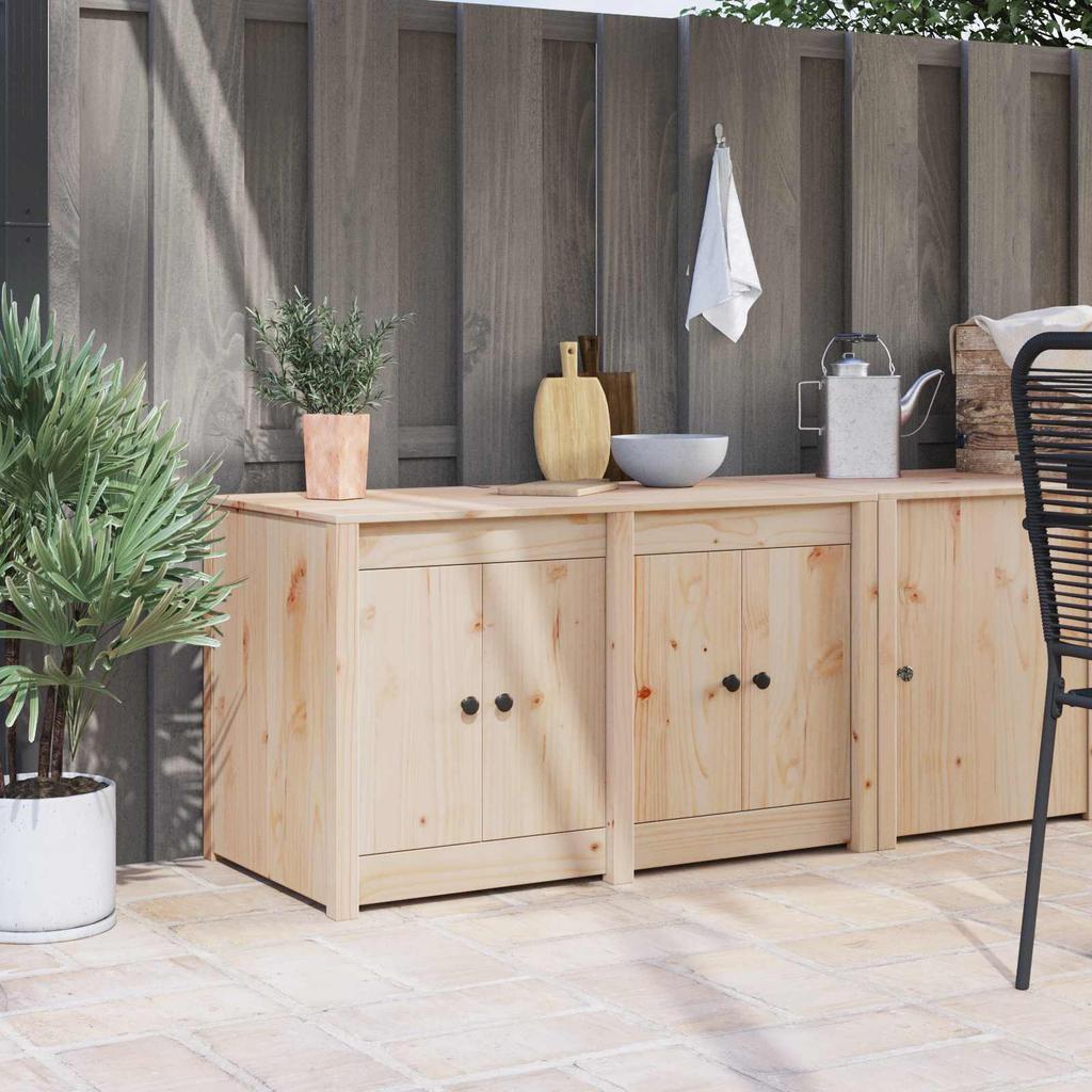 Kitchen Cabinet MEPPEL Brown Oak Effect 106 X 55 X 64 Cm
