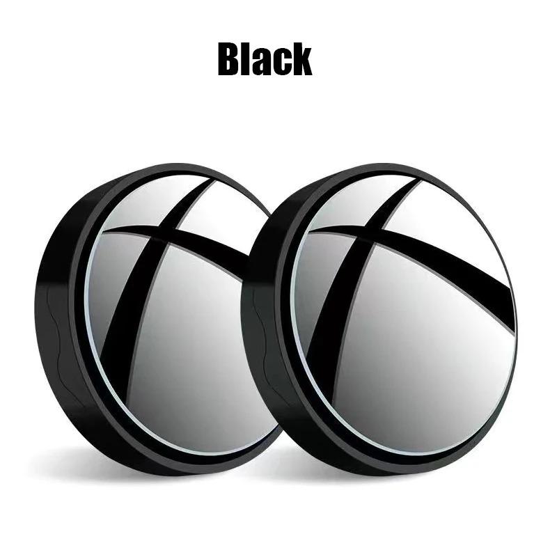 

2pcs Round Convex Wide-angle Car Mirror with Suction Auto Vehicle Blind Spot Mirror Wide Rearview Mirror Small Round Mirror чёрный