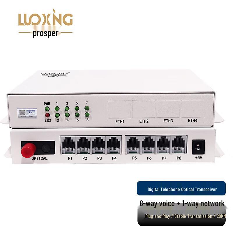 LUOXinG Multi-Service Fiber Optic Transceiver