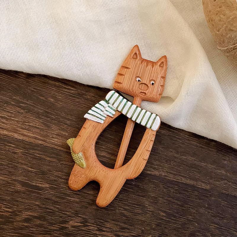 1 szt. Akcesoria odzieżowe Urocza broszka Zabawna klamra do szalika Styl wiejski Klamra do swetra Biżuteria w stylu naturalnym Styl minimalistyczny 10 stylów