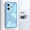 For Vivo V60 Lite Case Camera Protection Semi Transparent Soft Silicone Shockproof with Lens Protector Films for Vivo V60 Lite Back Cover