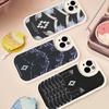 Capa de Celular M-MARCELO B-BURLON Para IPhone 16 15 14 13 12 11 Pro Max Plus Couro Capa Macia
