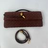 Herbst und Winter 2025 matte gewebte Tasche Abendtasche Wind Hand lang Mode