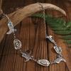 Personalized Punk Cowboy Hat Turquoise Boots Waist Chain Body Chain Metal Chain Body Chain Female