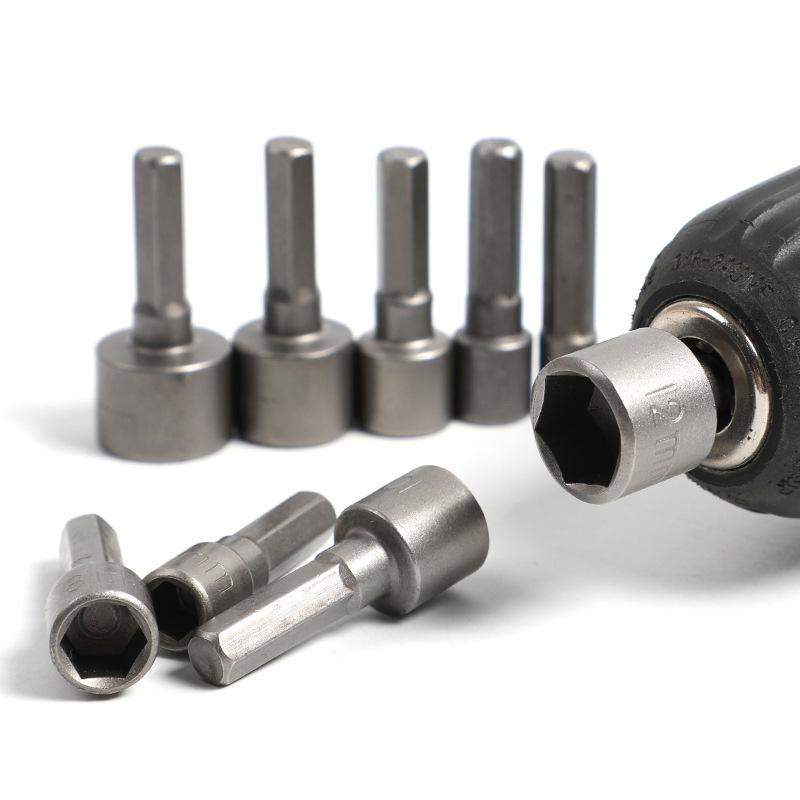 9/14PCS Socket Inner Hexagonal Wrench Hexagonal Handle Screwdriver Socket Extension Rod Pneumatic Screwdriver Insert Tool Set