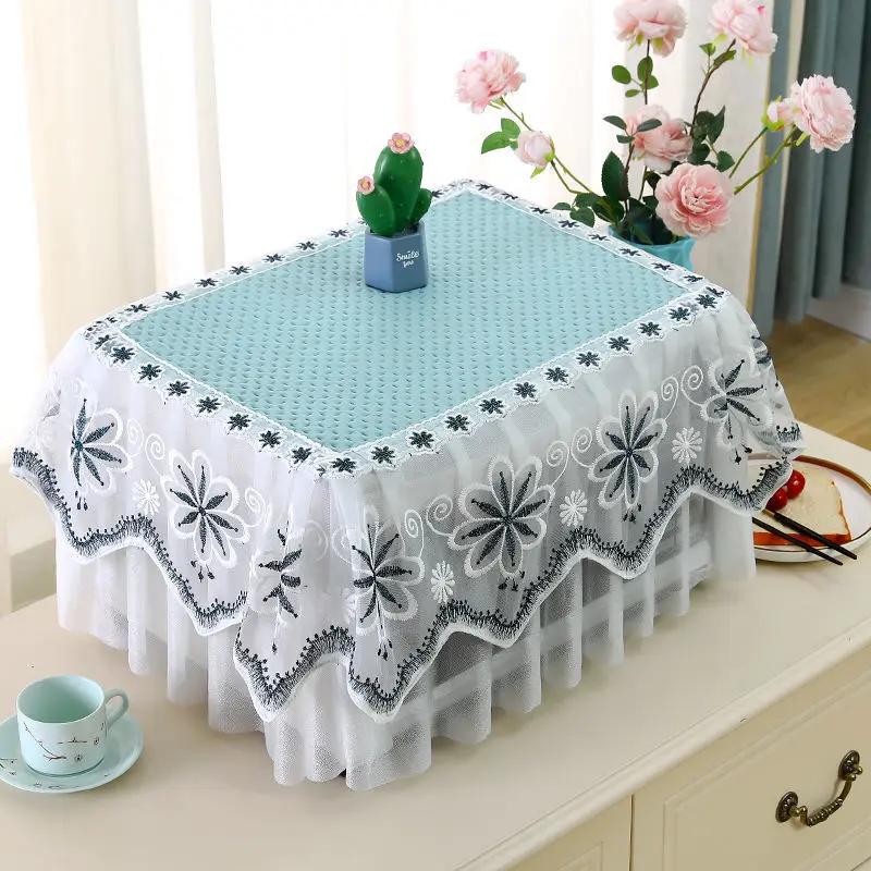 Microwave Oven Covers All Inclusive Lace Decorative Dust Cover Household Kitchen Oil-proof Antifouling Refrigerator Universal