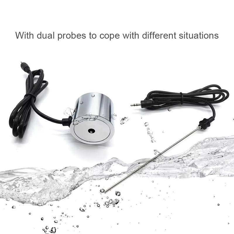 ABBP-Water Pipe Leak Detector Sensor Pipe Leakage Monitor Tester Kit With Dual Probes Earphone Pipeline Locator Accessory