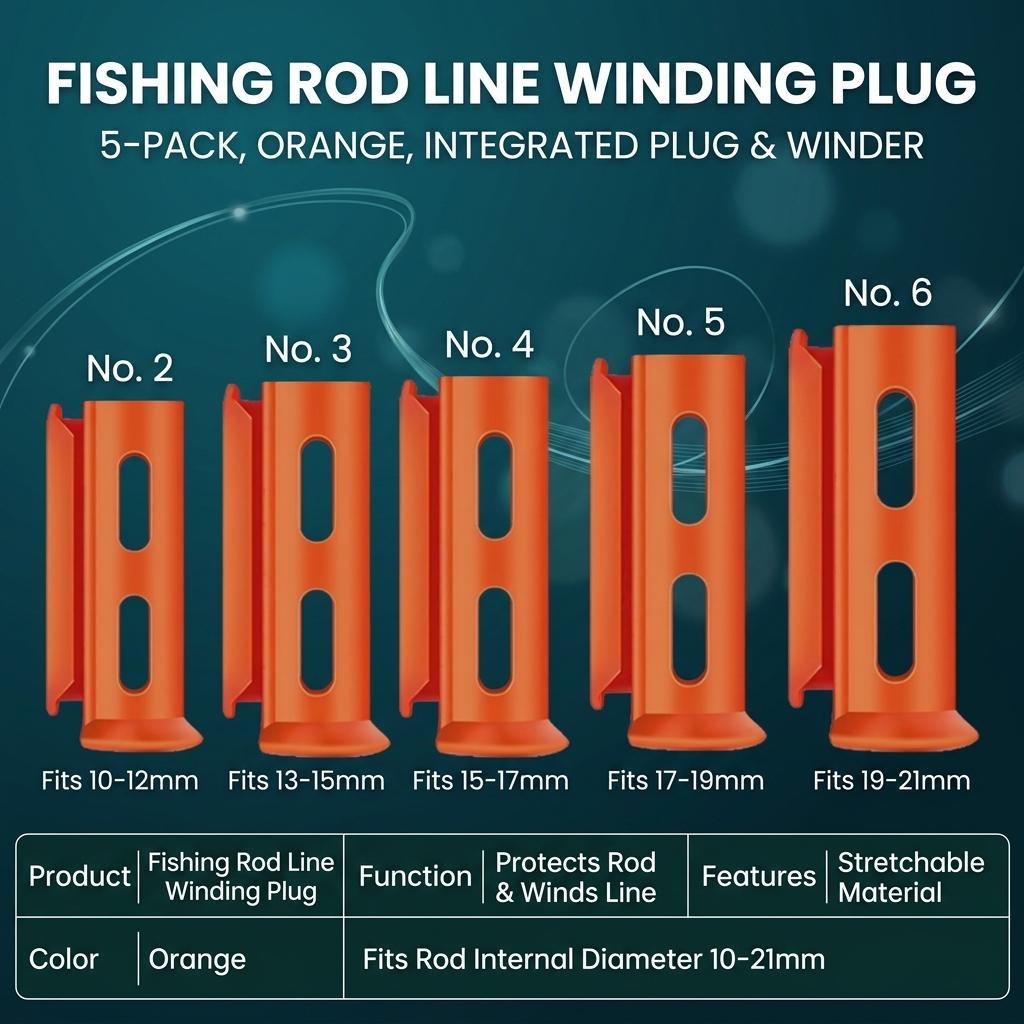 Fishing-Rod Tip Top Winder-Line Organizer Tool For Fishing Rods
