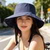 Women Summer Fisherman Hat Breathable Large Brim Sun Protection Hat Hiking Traveling Outings Daily Wear