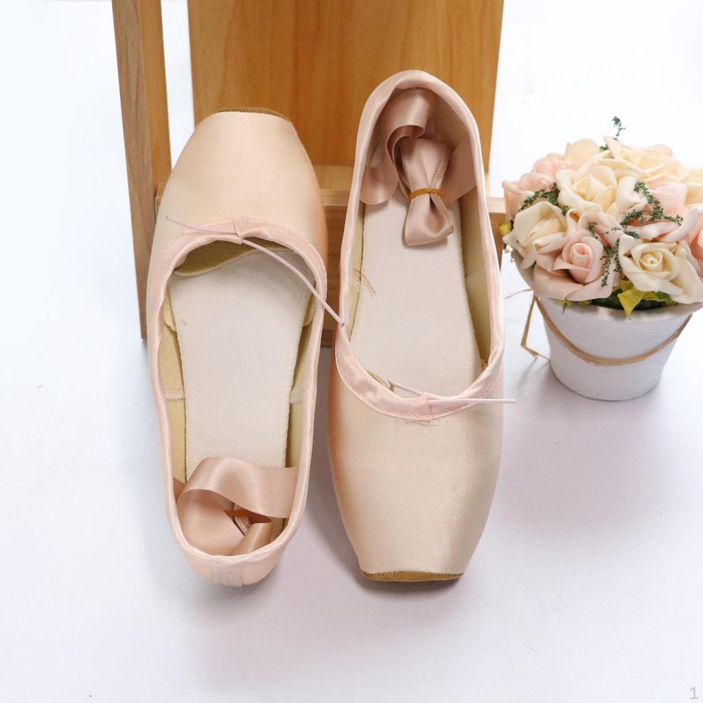 Ballerina Ballet Pointe Pink Satin Canvas for Dancing