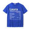 LAURA Nutrition Personalized Name Funny Christmas Gift Idea T-Shirt Prevailing Casual Tshirts Cotton Men's Tees Classic