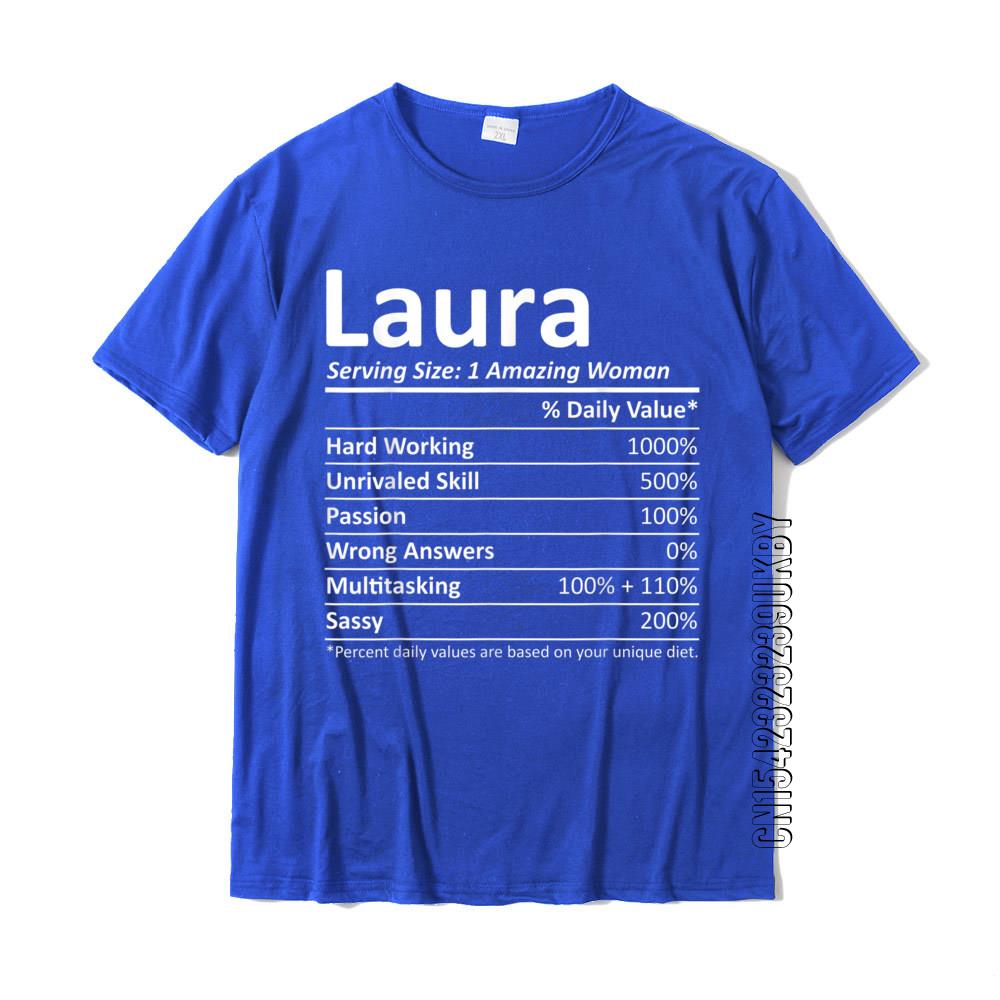 LAURA Nutrition Personalized Name Funny Christmas Gift Idea T-Shirt Prevailing Casual Tshirts Cotton Men's Tees Classic