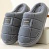 Fashion New Fashion Winter Slippers Women Men Thick Sole Indoor Home Warm Couples Shoes Non-Slip Flat Platform Women's Cotton Slippers