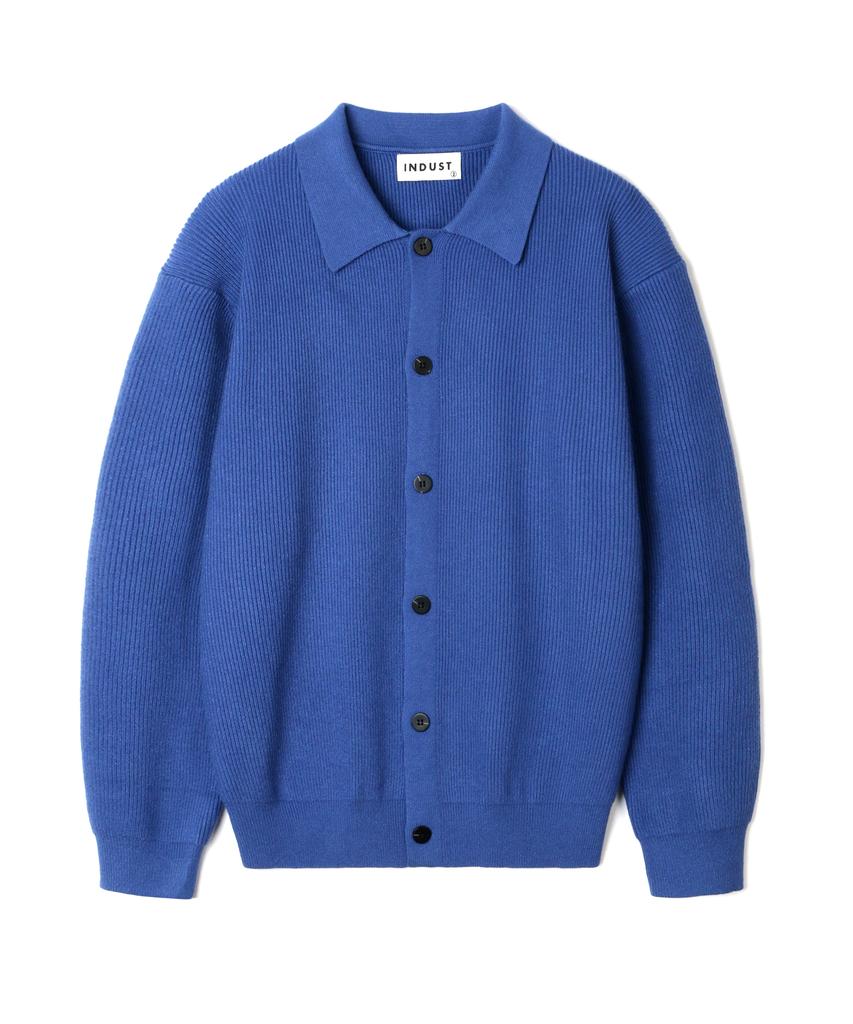 Indust Washable Hacci Collar Cardigan_Ivory