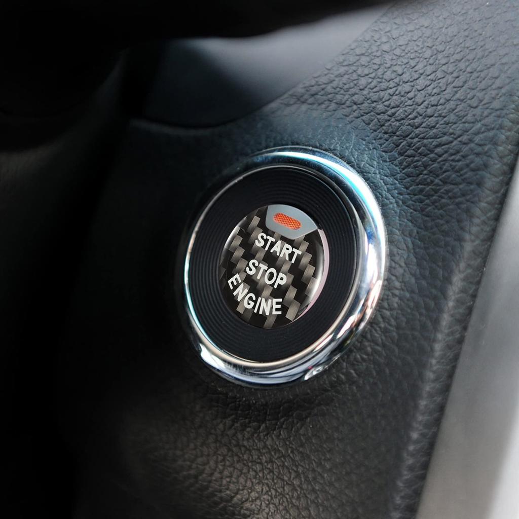 TOMALL Car Engine Start Button Cover Trim Compatible For Nissan Altima Murano Push Start
