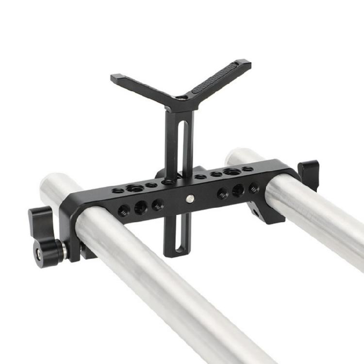 Extended Adjustable Lens Support Bracket With 19mm Rod Clamp For Gimbals Plate Lens System Mount Camera Accessories