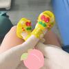 4Pcs/Set Cartoon Breathable Dog Shoes Soft Dog Paw Protector  Outdoor Hiking
