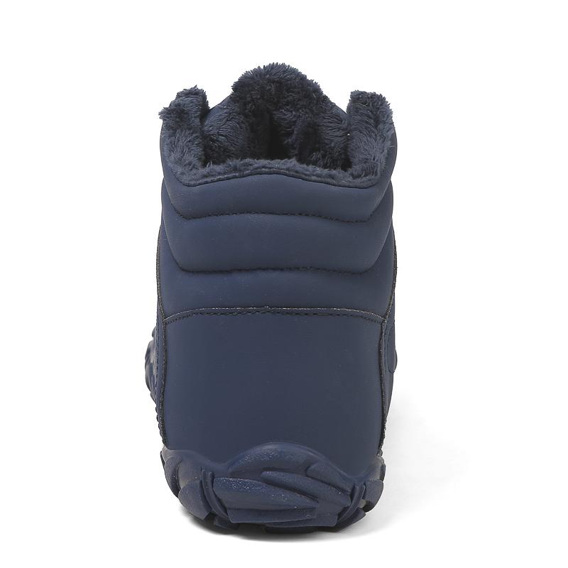 Fashion Winter Booties Men Snow Bare Foot Casual Shoes Outdoor Work Shoes Ladies Warm Fur Men Ankle Shoes Snow Boots