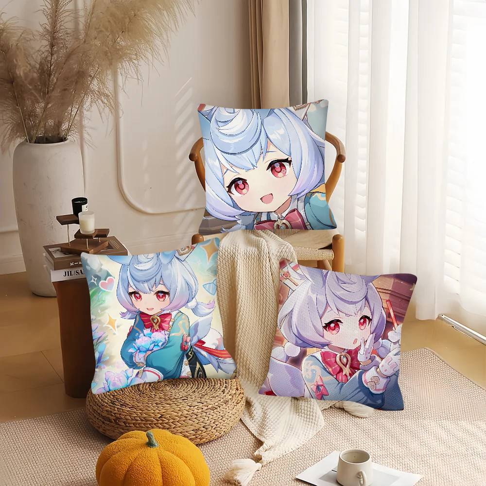 1pc Cartoon Anime Game Genshin Impact Sigewinne Pillow Case Fashion Square Pillowcase Bedroom Sofa Room Ins Decoration Leisure