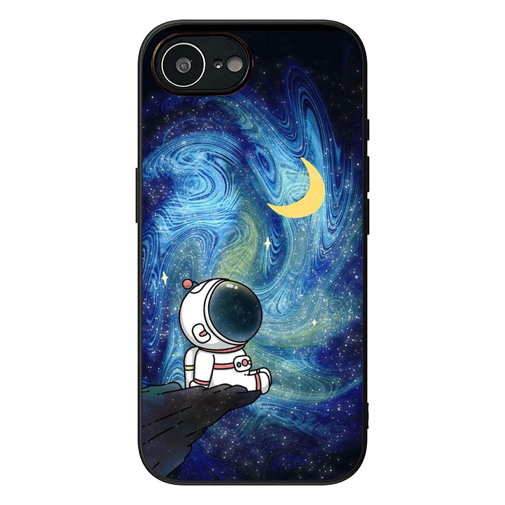 

for Xiaomi Redmi 9A 9C NFC 7A 9T Note 9 8 7 8T Note9 Note8 A5 A4 Phone Case Starry Night Moon Astronaut Stars Protective Cover Redmi Note 8T