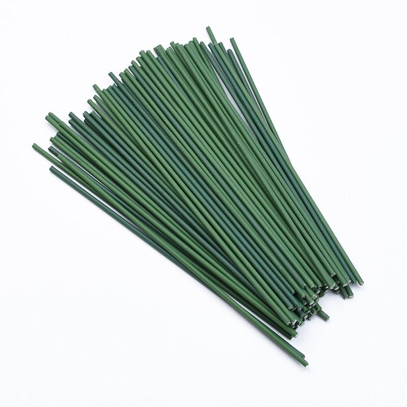 30pcs Pole Iron Wire Green Leaf Vases for Home Decor Christmas Decorative Flowers Wreaths Wholesale Artificial Flowers