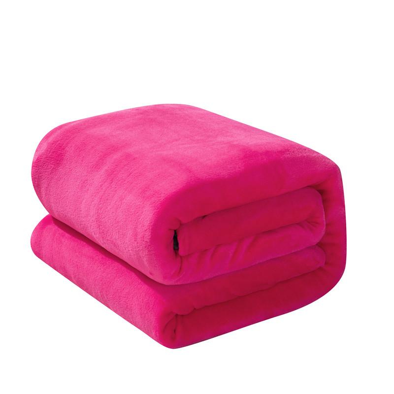 Solid Color Blanket Velvet Bedspread Office/Car Nap Shawl Manta Para Sofá Skin-friendly Plaid Home Bedspread Winter Bed Linen