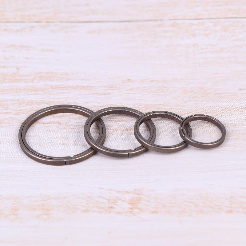 4Pcs Ultra-Light Titanium Alloy Key Ring Metal Hard Side Pushing Rings Diy Accessories Keyfobs Crafts Key Chain Pendant Gift