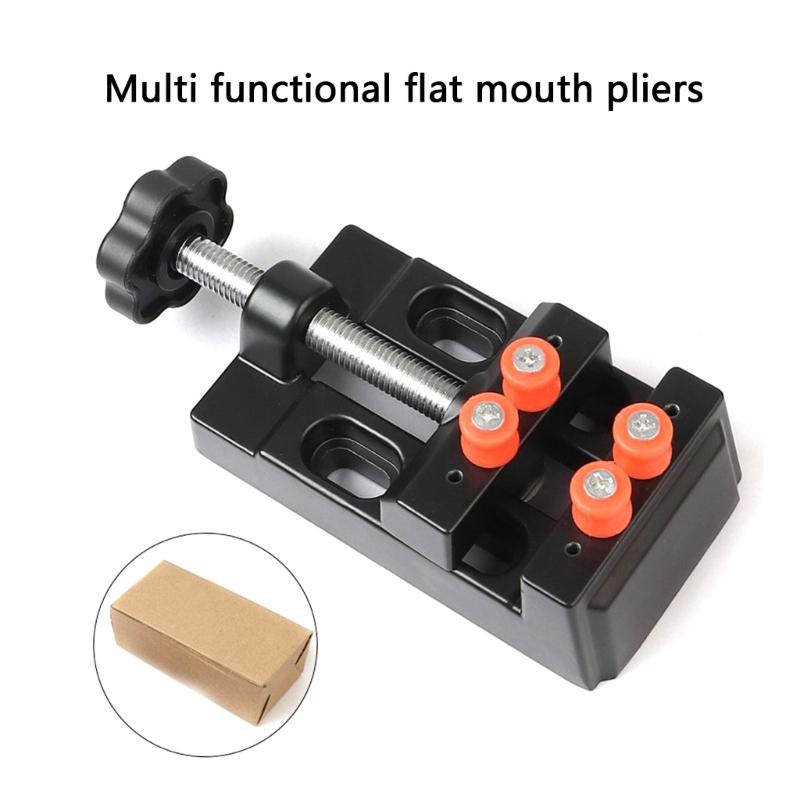 Mini Small Vise Small Clamp Table Vise Household Heavy Duty Flat Nose Pliers Tool Small Fixture Workshop Equipment