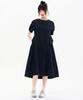Chase Cult Women'S Crew Neck Shirred Short Sleeve Dress-Fbrg6173C04