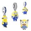 MINISO New copper Dopamine Cute Cartoon Doll Talisman Charm Bead Compatible With for Authentic Bracelets Do It Yourself BoysGirls Boutique Jewellery