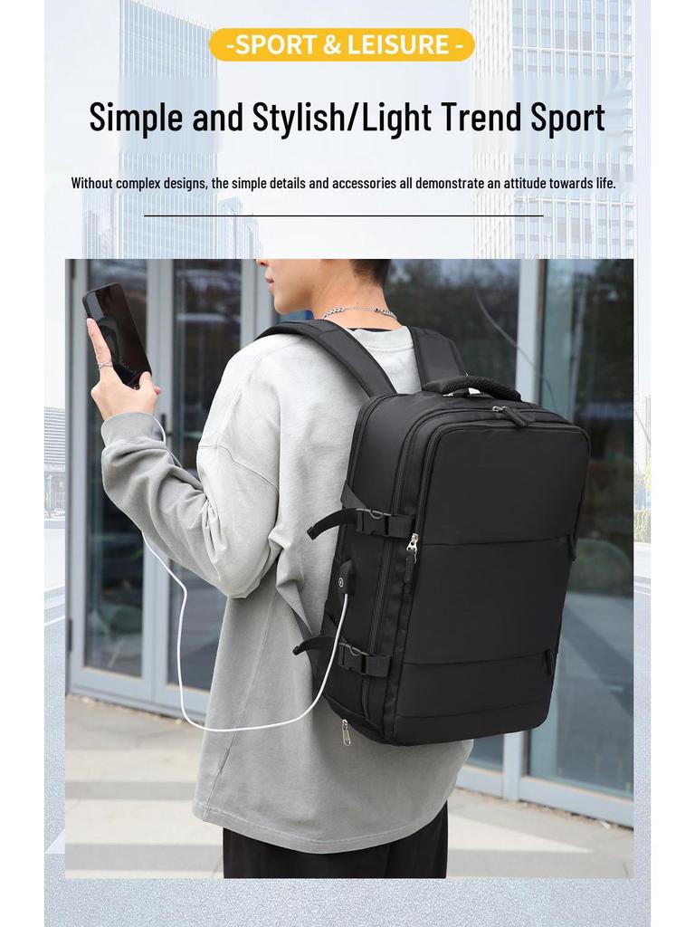 Men's Large Capacity Waterproof Travel Backpack for Laptops