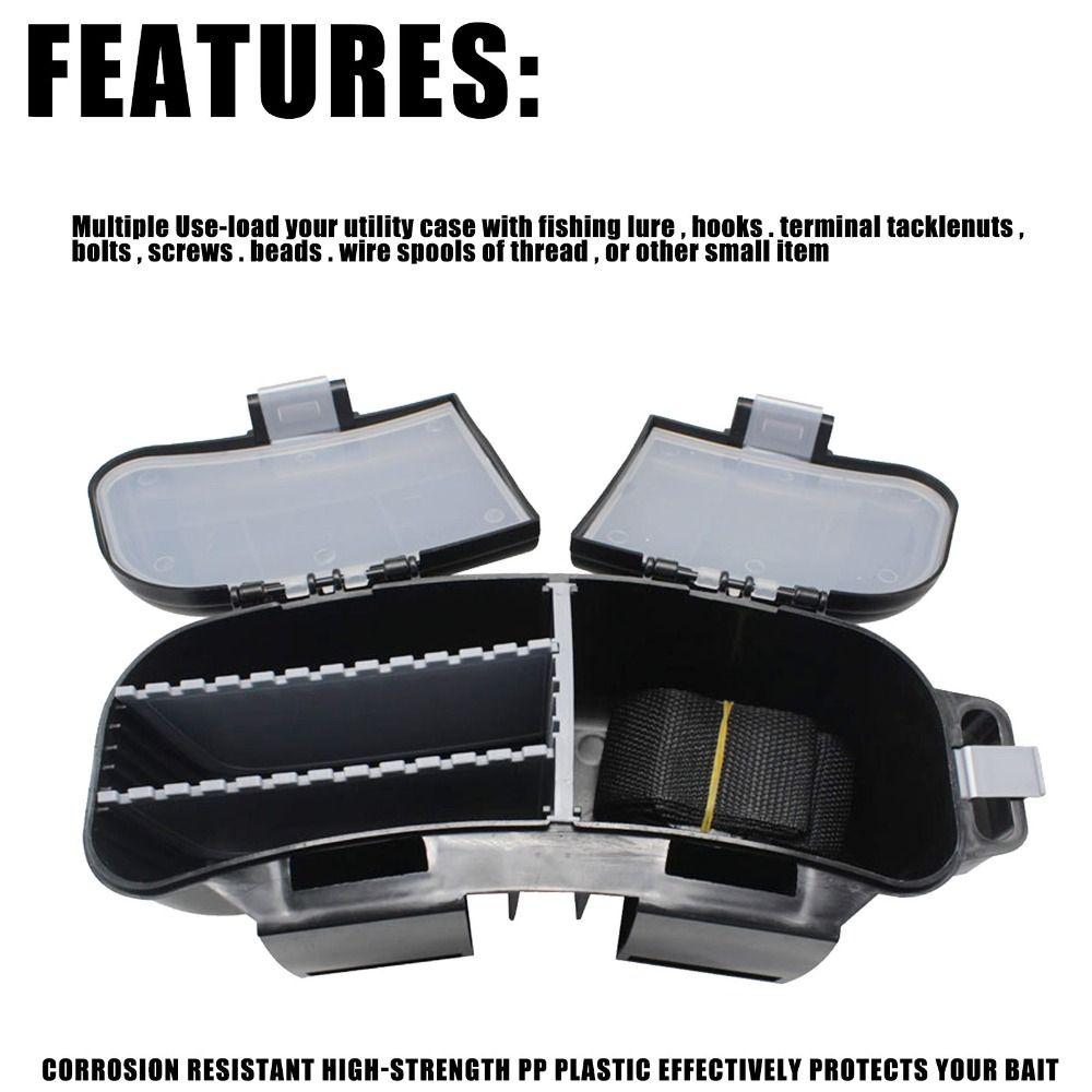 Lure Holder Fishing Tackle Box With Belt Fishing Belt Bag Waist Fishing Box Tool Storage