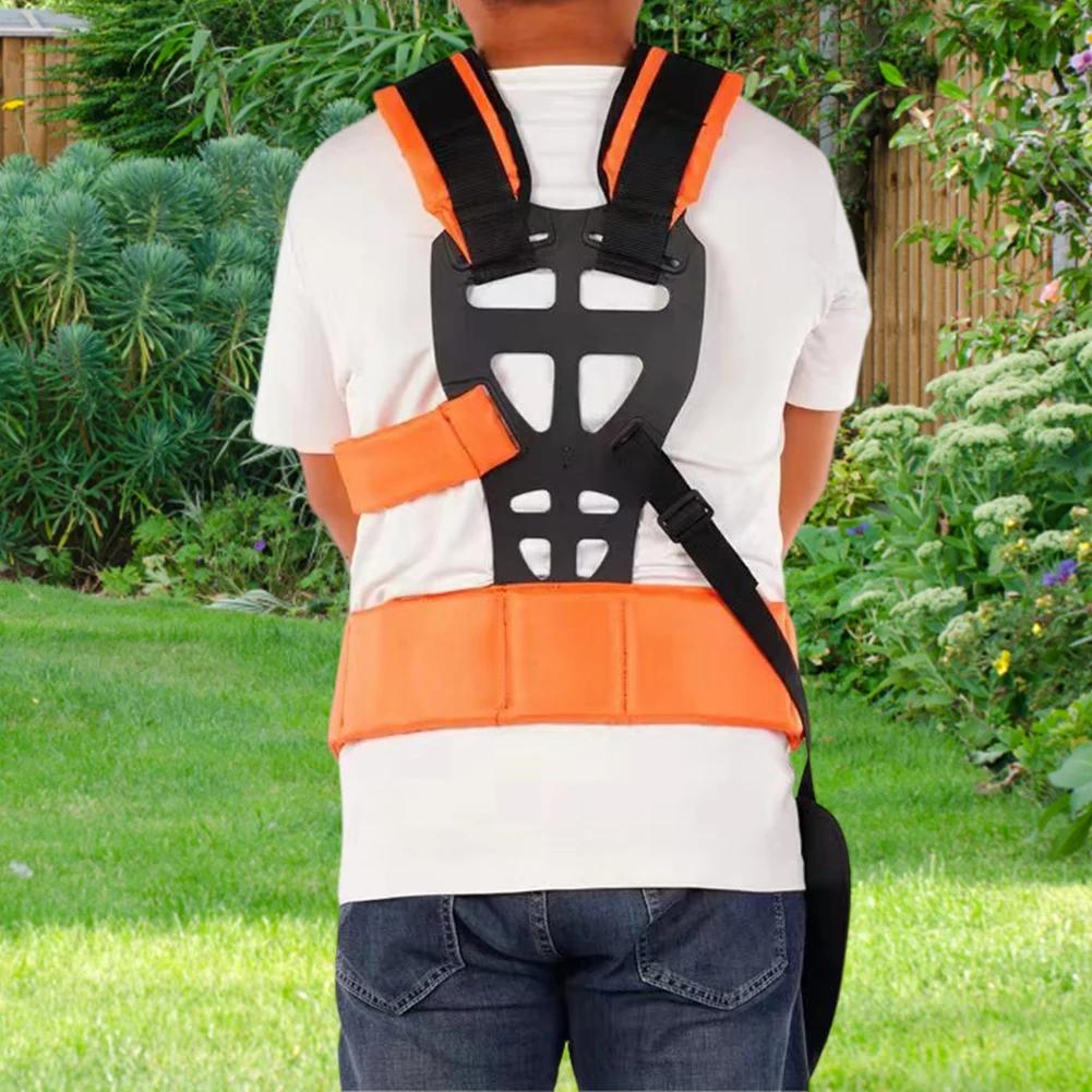 Mower Shoulder Strap Lawn Mower Harness Strap Double Shoulder Strap Adjustable Grass Trimmer Strap for Brush Cutter Trimmer