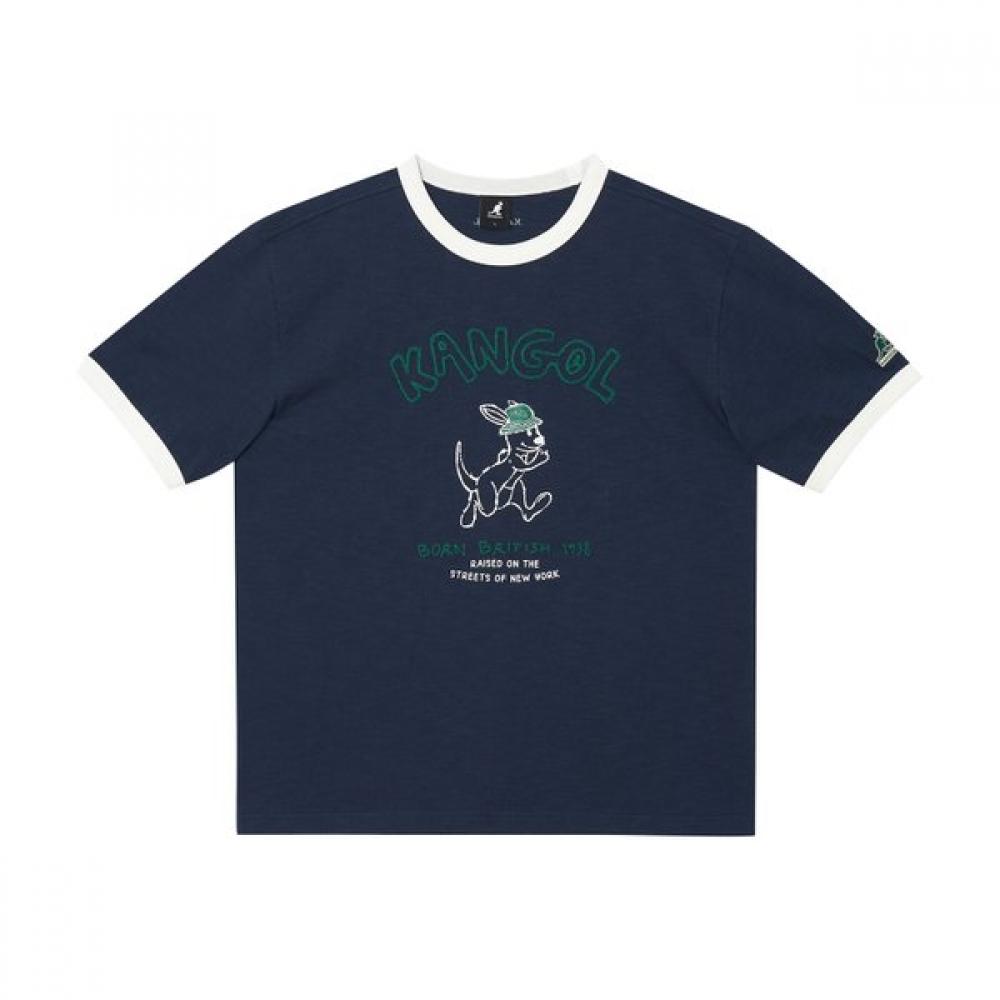 Kangol Rush Ringer T shirT Navy 2827 SS