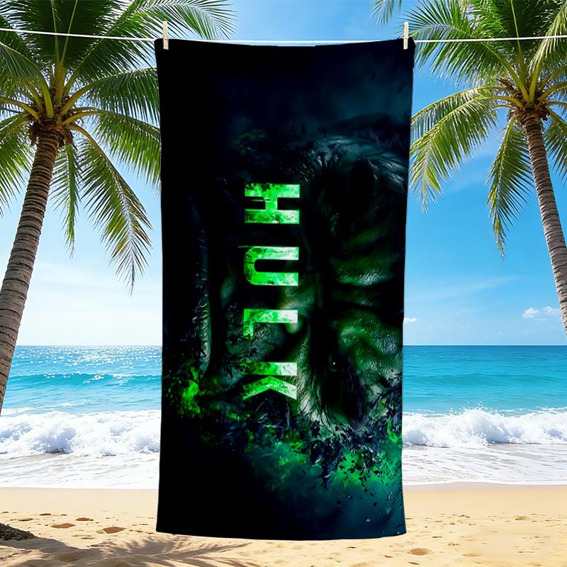 1Pc Hulk'S Power Beach Towel Quick Dry Multiuse For Beach Pool Gym Yoga Home Travel Christmas Halloween Xmas Gift S1971