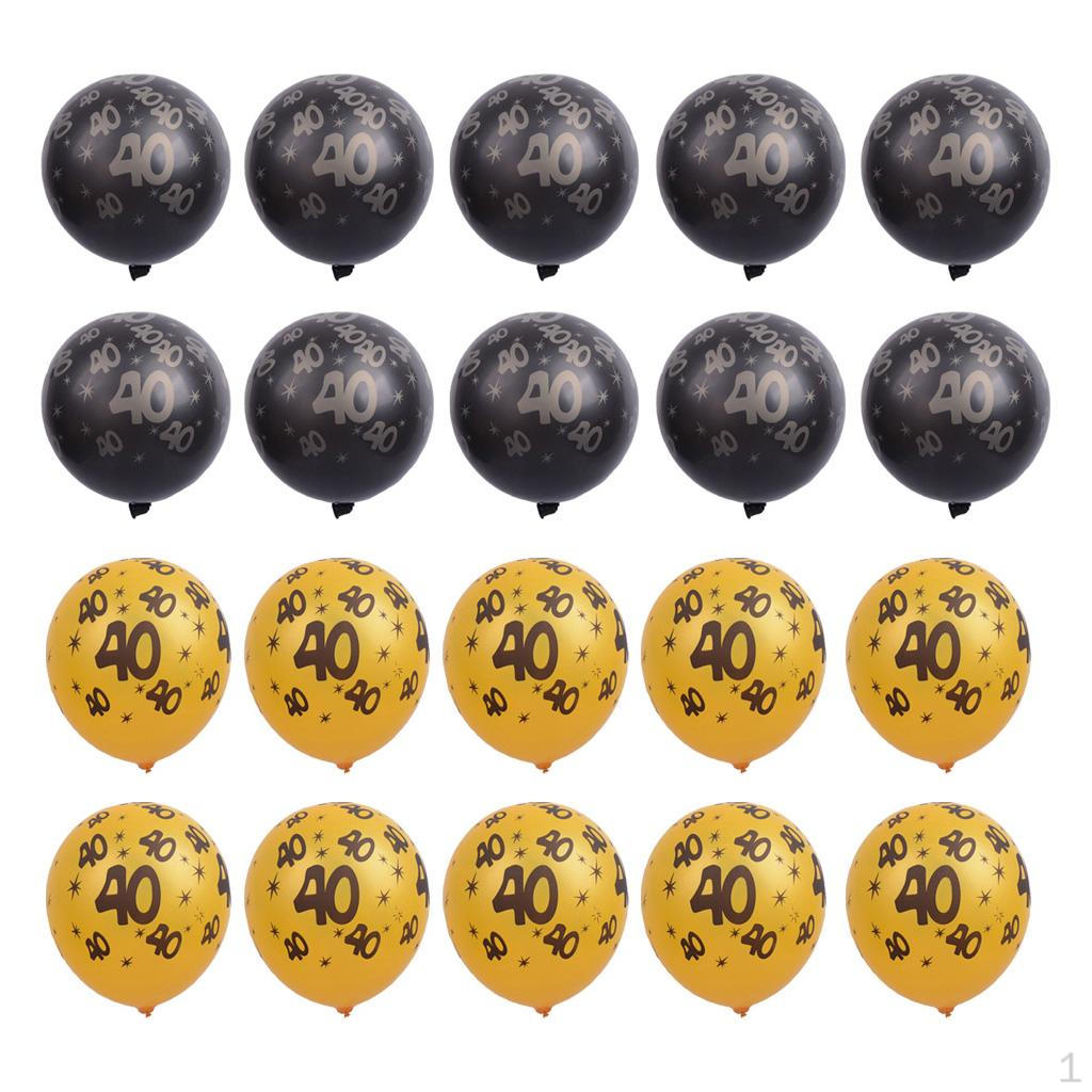 10 Inches Set (20 Pack), Assorted Colored , Made with Latex, For Helium Or . Birthday Balloon