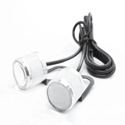 Calm Wish Strobe Light LED Spot Compact Flash Blinking Motorcycle Car Stay Runaway Lamp White 2 Pieces Set Universal