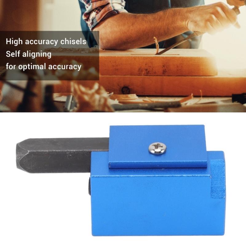 Woodworking Right Angle Corner Chisel Square Recessed Hinge Door Lock Recess Corner Wood Chiseling Tool Blue