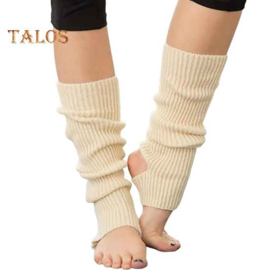 1 Pair Winter Calf Covers Knitted Elastic Keep Warm Anti-slip Thickened Leg Warmers Japanese Style Legwear Cold Weather Piled Socks