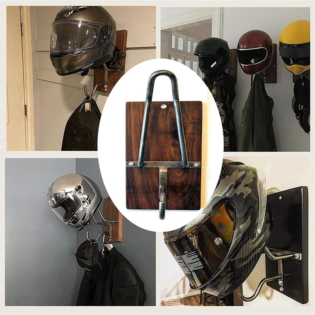 Wall Shelf Motorcycle ForHelmet Holder Metal Rack Bracket Coat Hook Jackets Office Entrance Etc.